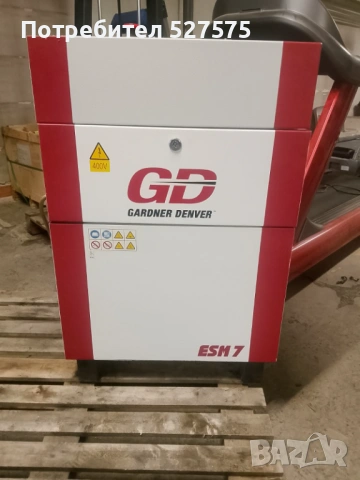 Винтов компресор Gardner Denver ESM7 бутилка 500л изсушител, снимка 12 - Компресори - 53073899
