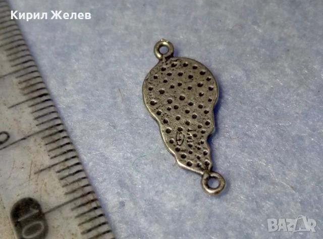 КАТОЛИЧЕСКА СРЕБЪРНА ИКОНКА ЛАКИРАНО СРЕБРО 925 ИКОНА За МОЛИТВЕНА ОГЪРЛИЦА Тип БРОЕНИЦА 31609, снимка 3 - Колиета, медальони, синджири - 50542201