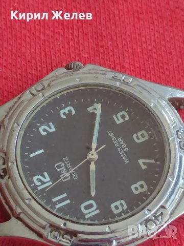 Марков модел мъжки часовник Q/Q QUARTZ WATER REZIST с фосфорни цифри 13846, снимка 6 - Мъжки - 37455404