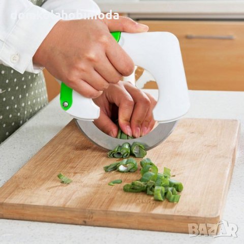 Универсален кръгъл кухненски нож, С предпазител, 16 х 16см