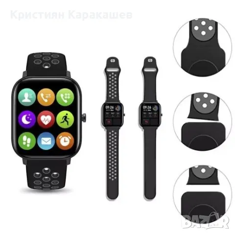 Спортен смарт часовник с двойна каишка W26 PRO MAX и подарък слушалки, снимка 3 - Смарт часовници - 47768102