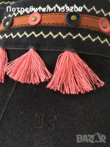 2 чифта нови детски френски ботуши боти пролет есен 30 номер оригинал набук естествена кожа с кутии, снимка 16 - Детски боти и ботуши - 34475142