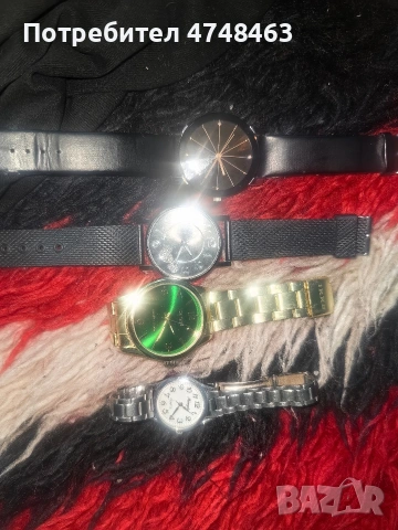 4 часовника с нови батерии работещи 