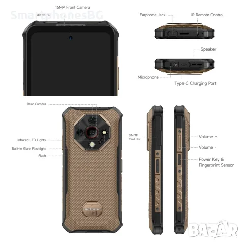 Ulefone Armor X16 Pro 5G 16GB RAM 256GB ROM с IP68 защита, снимка 6 - Телефони с две сим карти - 55920362