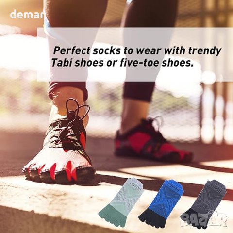 Чорапи Geila, чорапи за бягане с пет пръста до глезена – размер М, снимка 4 - Други спортове - 42165939