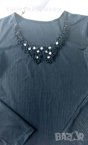 блуза с нежна декорация, снимка 3 - Блузи с дълъг ръкав и пуловери - 29918016