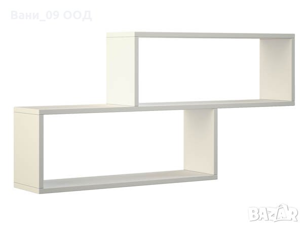 Красива двойна стенна етажерка, снимка 2 - Етажерки - 31112165