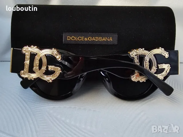 Dolce DG 2024 дамски слънчеви очила котка 2 цвята черни бели, снимка 10 - Слънчеви и диоптрични очила - 48034653