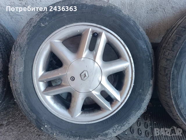 Джанти с гуми 15ц Рено, снимка 2 - Гуми и джанти - 54124616