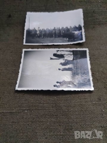 Продавам две малки снимки на Борис III, царица Йоана, генерали - военните маневри Попово 
