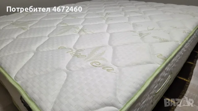 Двулицев ортопедичен матрак Verde Pocket Блян 160x200х30, снимка 3 - Матраци - 56298717