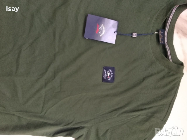 Мъжка тениска Паул Шарк в зелен цвят ХЛ последен размер, снимка 5 - Тениски - 53935365