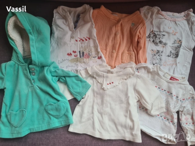 Над 49бр. детски дрешки за момиче до 3 месеца - 50, 56 макс, снимка 11 - Бодита за бебе - 54163670