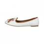 Дамски обувки (балеринки) Sofia Loes, бели, снимка 1 - Дамски ежедневни обувки - 44817789