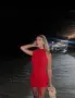 Дамска рокля червена с розичка за различни поводи, снимка 1