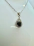Сребърно колие с мойсанит (диамант) 1 карат, снимка 5
