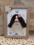 Кукла макраме в рамка-персонализирана!, снимка 3