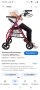 Сгъваема проходилка Mobiclinic със седалка и облегалка, червена, снимка 2