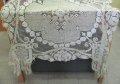 19 век Ръчно Плетена Покривка за Маса, снимка 7