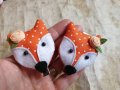 Диадема,Фиби,ластик за коса с лисички Ръчна Изработка Аксесоари за коса с лисица Лисици Лисана, снимка 3