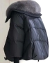 Ново дамско зимно яке с пухена яка , снимка 4
