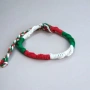 ⬜🟩🟥 Гривна Българския трибагреник ръчно изработена, снимка 2