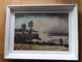 Стара картина масло, български автор., снимка 1