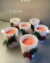 Ръчно изработени Коледни свещи, снимка 2
