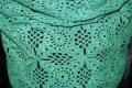 Зелен Ръчно плетен на една кука шал /плетиво подарък hand made/, снимка 6