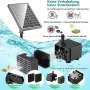 Соларна фонтанна помпа PONDIA 8.5W с батерия 3200mAh, снимка 4