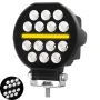 Диоден халоген LED светлини габарит, жълта 12/24V 50W - T458, снимка 2