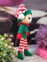Плетена играчка Елф, Плетени, ръчно изработени, Подарък за Коледа, снимка 4