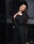 Дамски Черен Стилен Комплект , снимка 3
