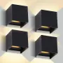 Комплект 4 външни LED стенни лампи YICALE 12W, IP65, 3000K, снимка 8