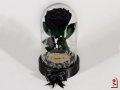Подарък за Жена / ЕСТЕСТВЕНА Вечна Черна Роза в Стъкленица / Оригинален и Ръчно Изработен Подарък