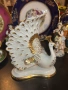 Capodimonte Italy  Circa 1980 Porcelain Peacock Figurine W/ Colorful Crystal Accents “Паунът” , снимка 8