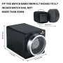 MOZSLY Watch Winder за автоматични часовници – единична въртяща кутия, 12 режима, черна, снимка 3