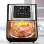 Фритюрник AirFry er Voltz OV51980M, 1400W, 5.5л., Горещ въздух, Таймер, до 200°C, Сив, 2 ГОДИНИ ГАРА, снимка 5
