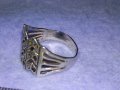 НЕОГОТИЧЕСКИ АЖУРЕН МАЙСТОРСКИ СРЕБЪРЕН АНГЛИЙСКИ АРТ ПРЪСТЕН СРЕБРО 925 ПРОБА 40913, снимка 15