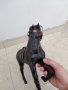 Стара кожена статуетка на кон, снимка 5