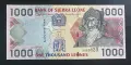 Сиера Леоне . Африка.
1000 леоне.
2002 година.  
UNC. , снимка 3