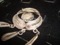 РЕТРО ФИЛИГРАННА СРЕБЪРНА БРОШКА с ГРАНУЛАЦИЯ МАЙСТОРСКА ЮВЕЛИРНА РАБОТА СРЕБРО 950 ПРОБА 5090, снимка 9