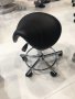 Козметичен/фризьорски стол - табуретка Rodeo - бяла/черна 50/59 см, снимка 4