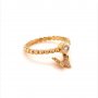 Златен дамски пръстен 2,28гр. размер:55 14кр. проба:585 модел:14247-3, снимка 3