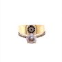 Златен дамски пръстен 3,93гр. размер:63 14кр. проба:585 модел:19566-1, снимка 1 - Пръстени - 42236910