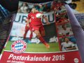 Байерн Мюнхен официален календар 2016г с 12 постера продаван за 14.99евро, снимка 2