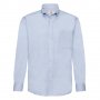 Мъжка риза Fruit of the Loom, тип Oxford, голям, размер, дълъг и къс ръкав, светлосин цвят, маркова , снимка 11