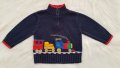 Пуловер за бебе 9-12 месеца с влак, снимка 1