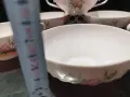 Стар немски порцелан розов фин порцелан купички , снимка 8