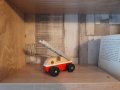 Дървен пожарен автомолил със стълба 01, снимка 1 - Декорация за дома - 42862508